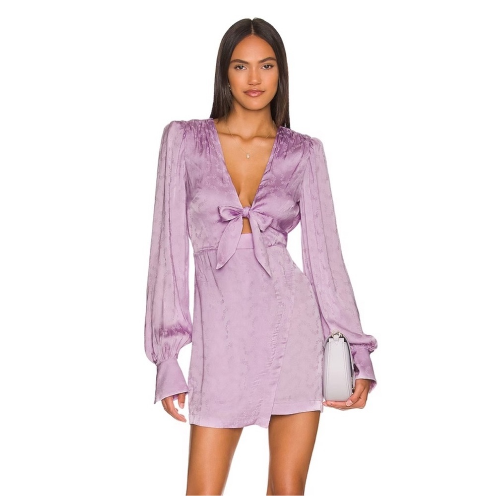 Lovers + Friends Lavender Long Sleeve Dress